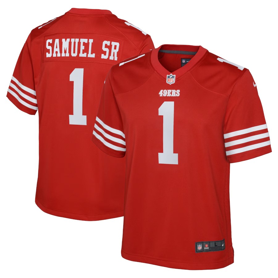 Youth San Francisco 49ers Deebo Samuel Sr Nike Scarlet Game Player Jersey - Puhuasuan