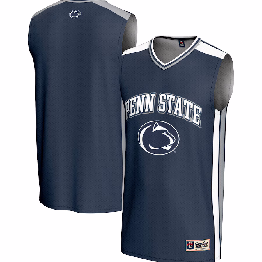 Men's GameDay Greats Navy Penn State Nittany Lions Spirit Basketball Jersey - Puhuasuan