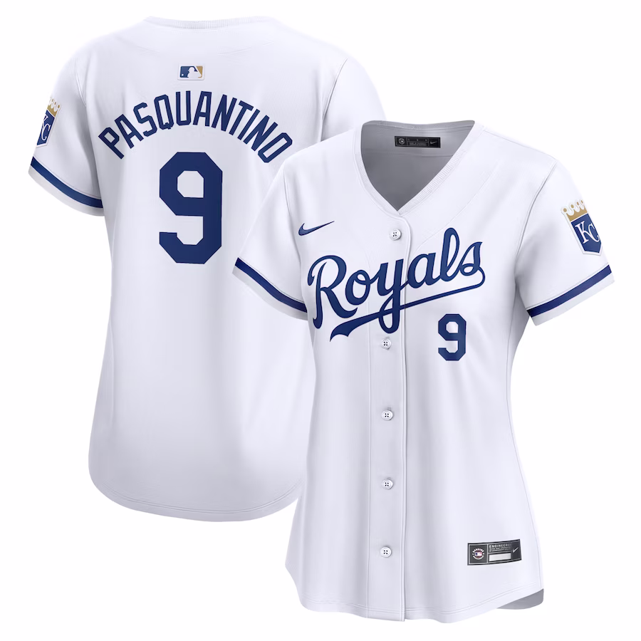 Women's Kansas City Royals Vinnie Pasquantino Nike White Home Limited Player Jersey - Puhuasuan