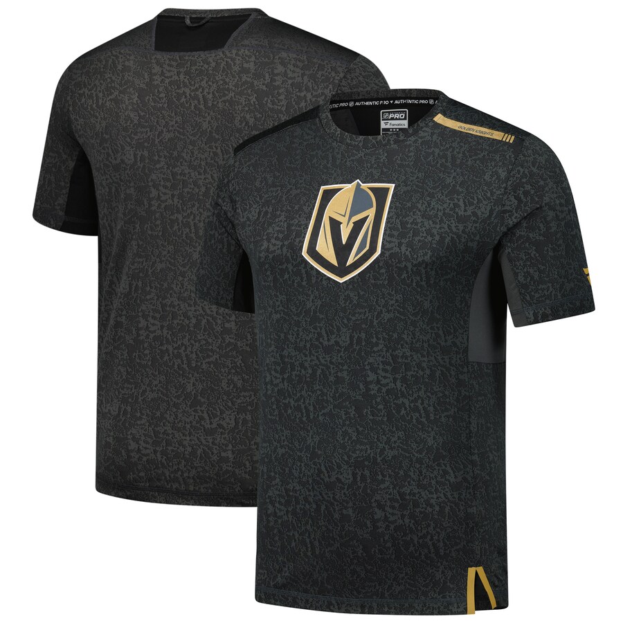 Men's Vegas Golden Knights Fanatics Charcoal Authentic Pro Performance T-Shirt - Puhuasuan
