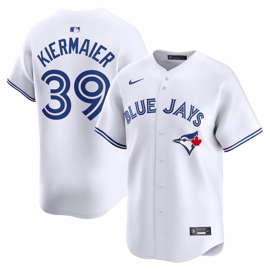 Men's Toronto Blue Jays Kevin Kiermaier Nike White Home Limited Player Jersey - Puhuasuan