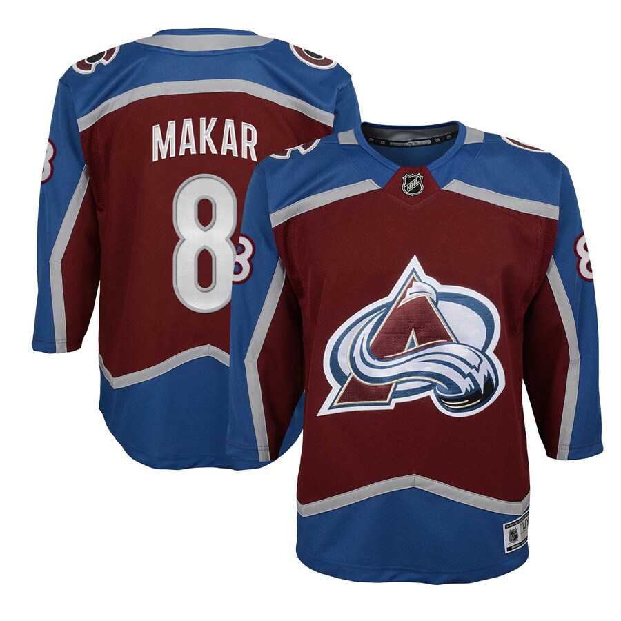 Youth Colorado Avalanche Cale Makar Burgundy Home Premier Player Jersey - Puhuasuan
