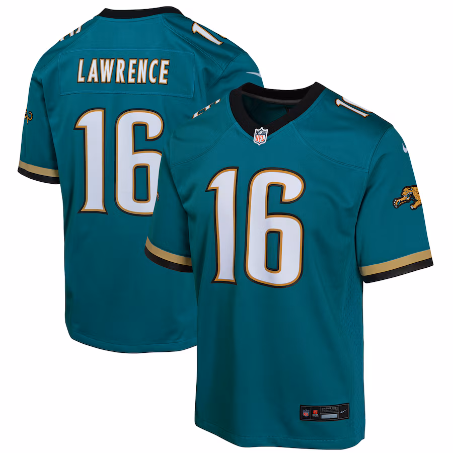 Youth Jacksonville Jaguars Trevor Lawrence Nike Teal Prowler Throwback Player Game Jersey - Puhuasuan