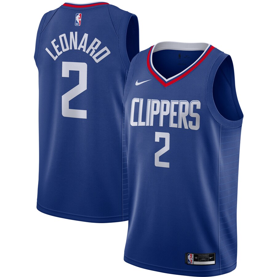 Men's LA Clippers Kawhi Leonard Nike Royal Swingman Jersey - Icon Edition - Puhuasuan