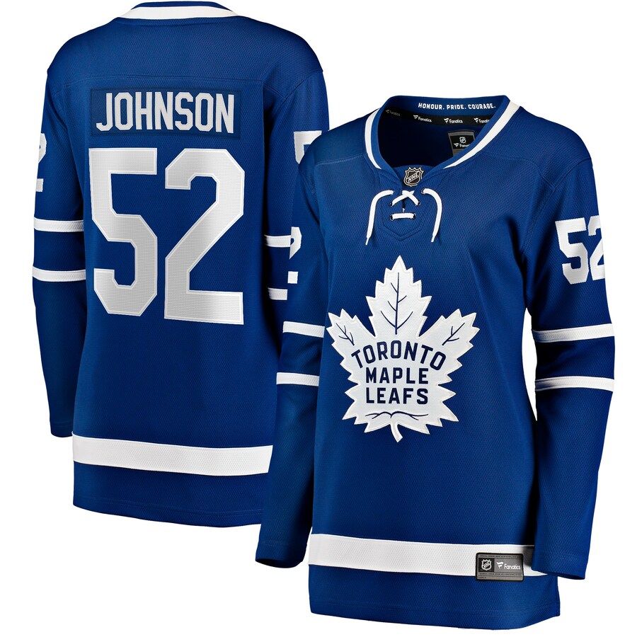 Women's Toronto Maple Leafs Reese Johnson Fanatics Blue Home Breakaway Player Jersey - Puhuasuan
