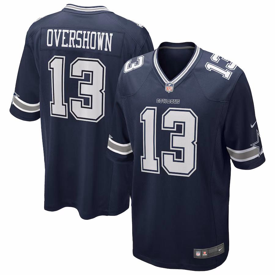 Men's Dallas Cowboys DeMarvion Overshown Nike Navy Game Jersey - Puhuasuan