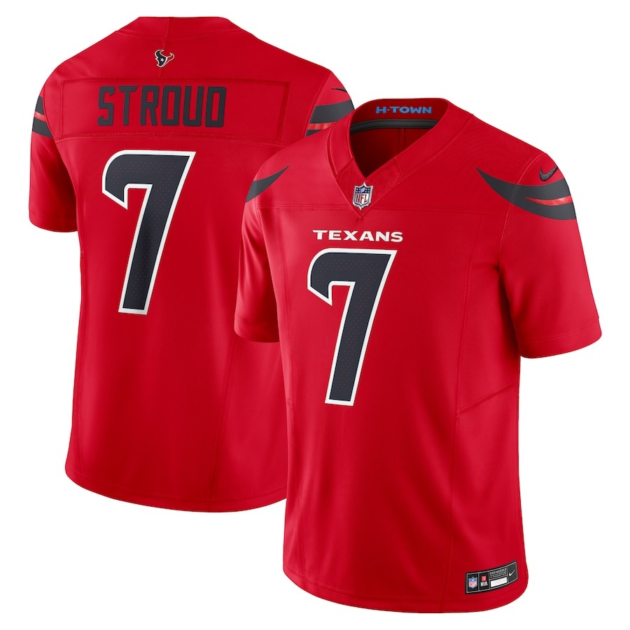 Men's Houston Texans C.J. Stroud Nike Red Alternate Vapor F.U.S.E. Limited Jersey - Puhuasuan