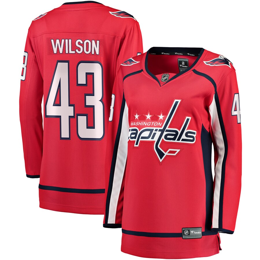 Women's Washington Capitals Tom Wilson Fanatics Branded Red Home Premier Breakaway Player Jersey - Puhuasuan