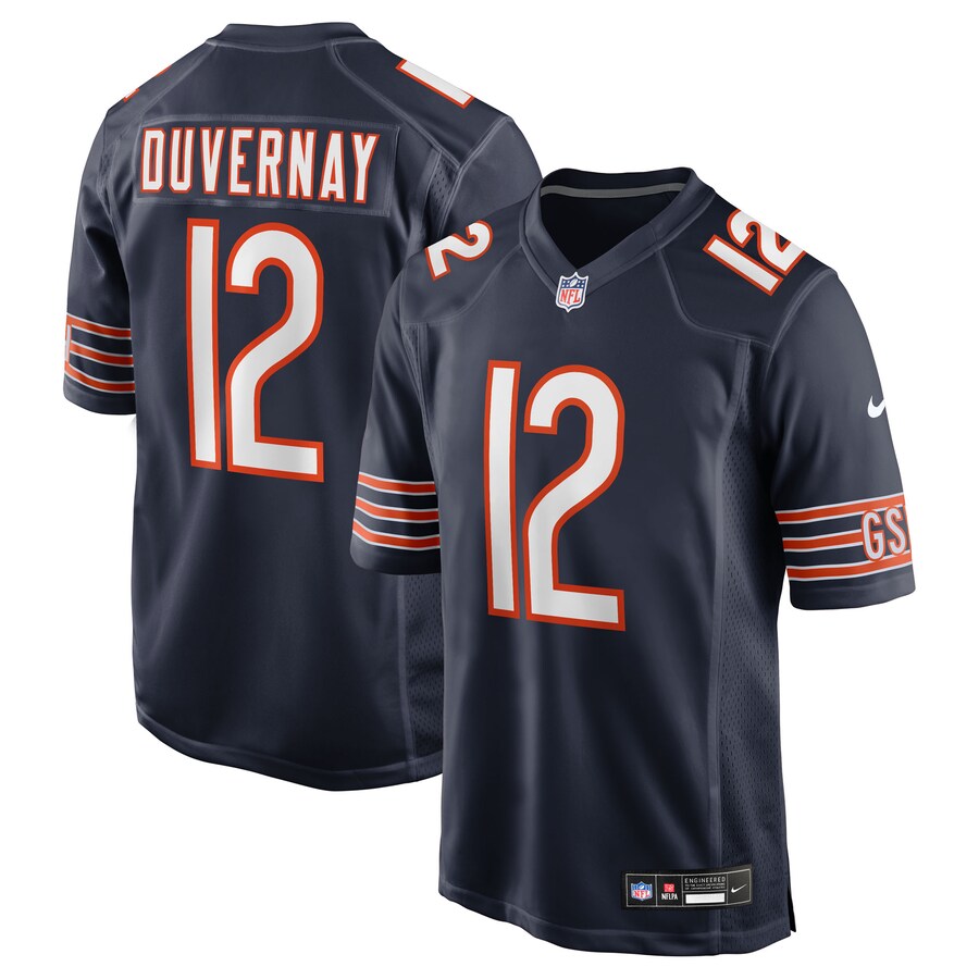 Men's Chicago Bears Devin Duvernay Nike Navy Team Game Jersey - Puhuasuan
