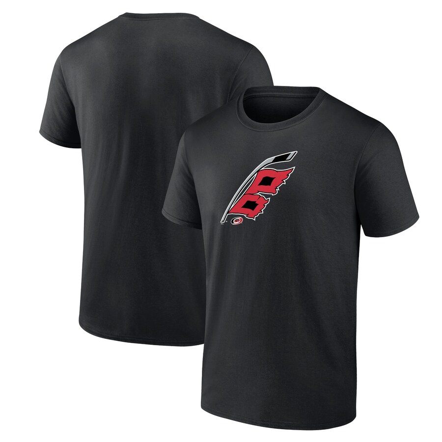 Men's Carolina Hurricanes Black Alternate Logo T-Shirt - Puhuasuan