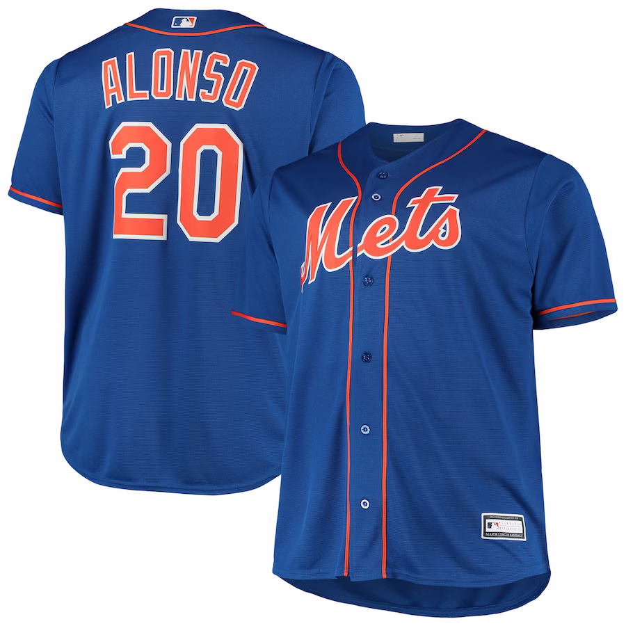 Men's New York Mets Pete Alonso Royal Big & Tall Replica Player Jersey - Puhuasuan