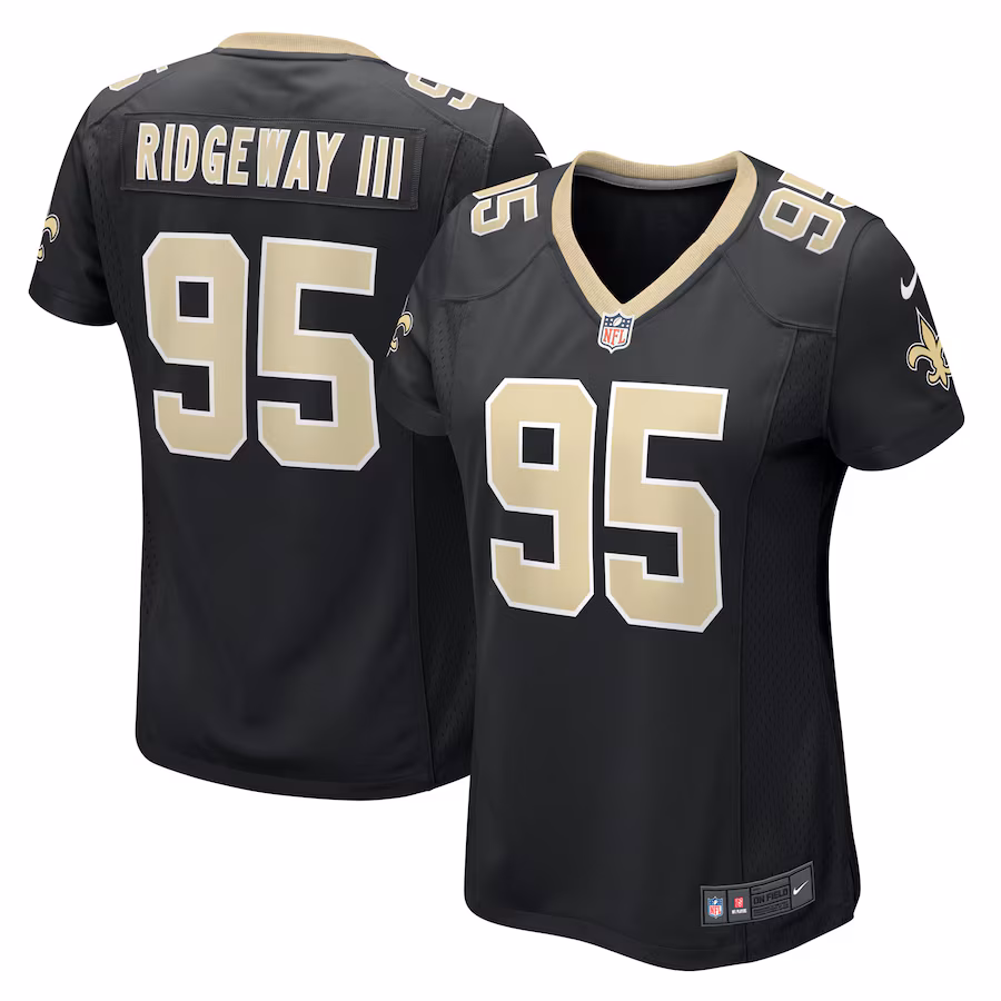 Women's New Orleans Saints John Ridgeway III Nike Black Game Jersey - Puhuasuan