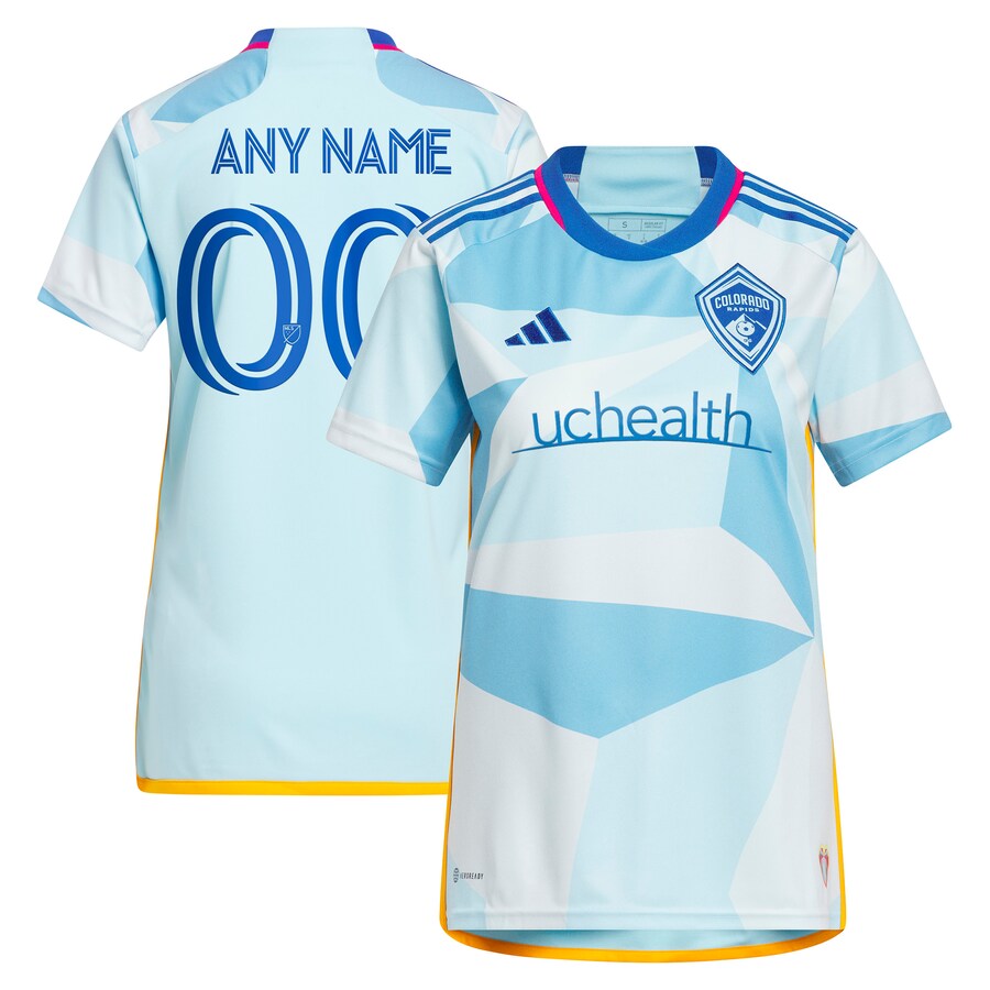 Women's Colorado Rapids adidas Light Blue 2023 New Day Kit Replica Custom Jersey - Puhuasuan