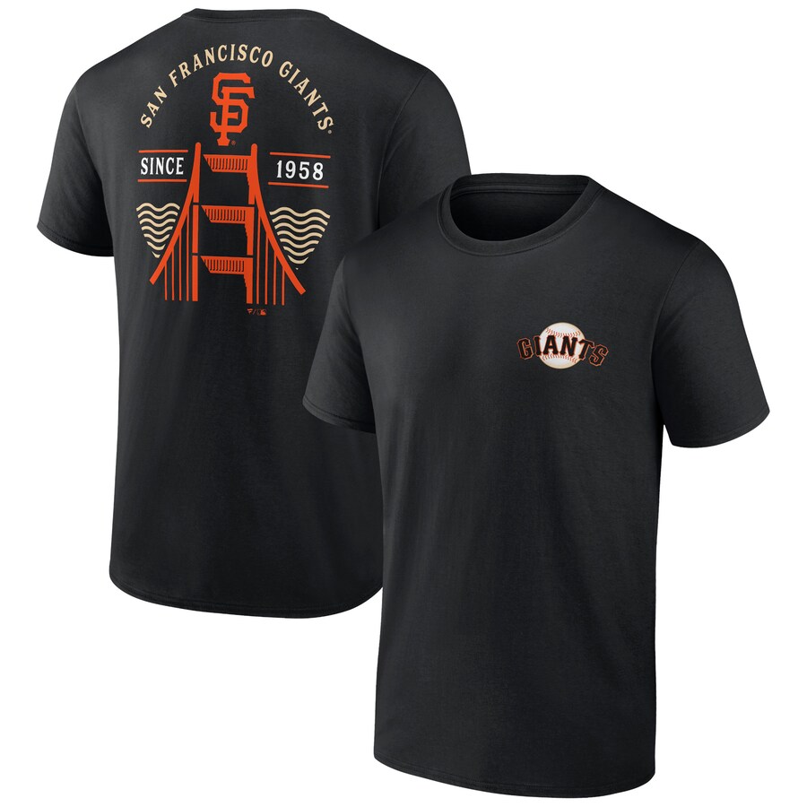 Men's San Francisco Giants Black Bring It Bridge T-Shirt - Puhuasuan