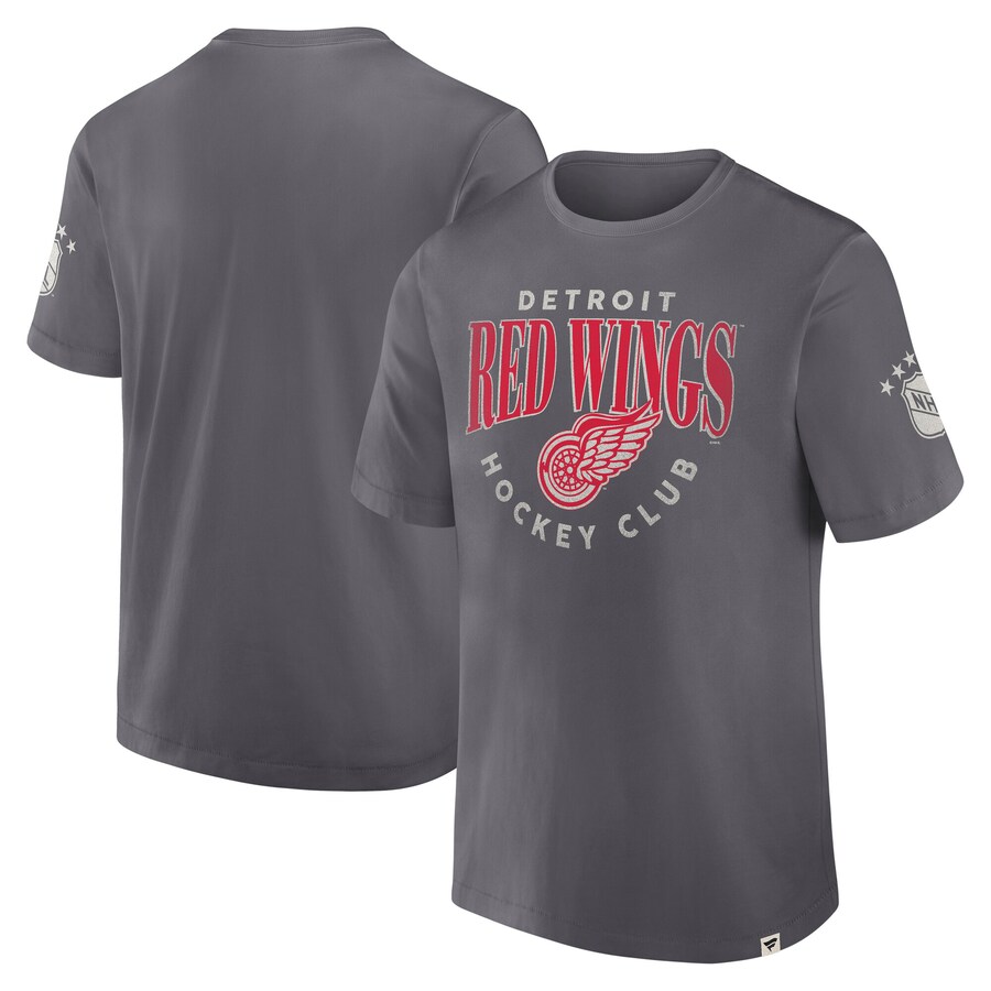 Men's Detroit Red Wings Fanatics Gray Decades Collection Made To Last T-Shirt - Puhuasuan