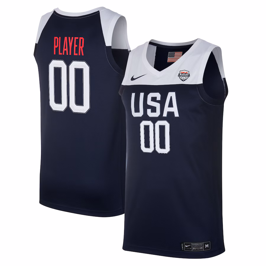 Men's USA Basketball Nike Navy Swingman Pick-A-Player Jersey - Limited Edition - Puhuasuan