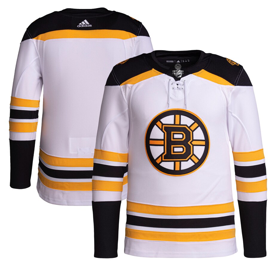 Men's Boston Bruins adidas White Away Primegreen Authentic Pro Jersey - Puhuasuan