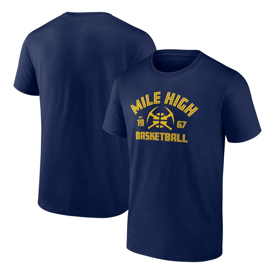 Men's Denver Nuggets Navy Tip-Off T-Shirt - Puhuasuan