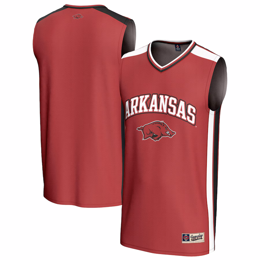 Unisex GameDay Greats Cardinal Arkansas Razorbacks Spirit Basketball Jersey - Puhuasuan