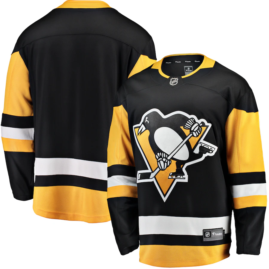 Men's Pittsburgh Penguins Fanatics Black Breakaway Home Jersey - Puhuasuan