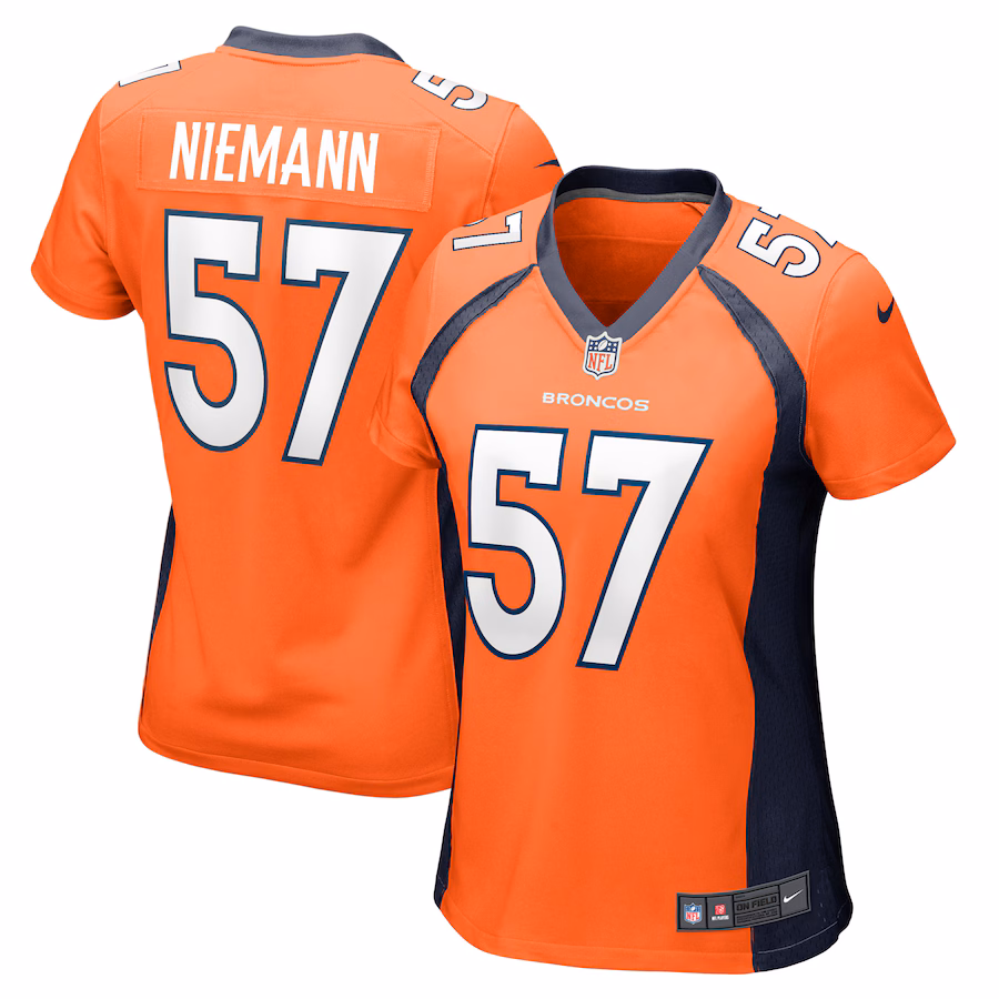 Women's Denver Broncos Ben Niemann Nike  Orange Team Game Jersey - Puhuasuan