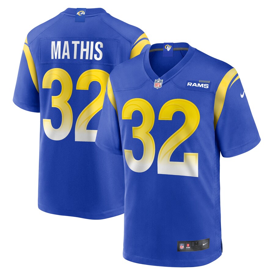 Men's Los Angeles Rams Ochaun Mathis Nike Royal Home Game Jersey - Puhuasuan