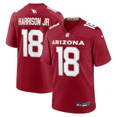 Men's Arizona Cardinals Marvin Harrison Jr. Nike Cardinal Player Game Jersey - Puhuasuan