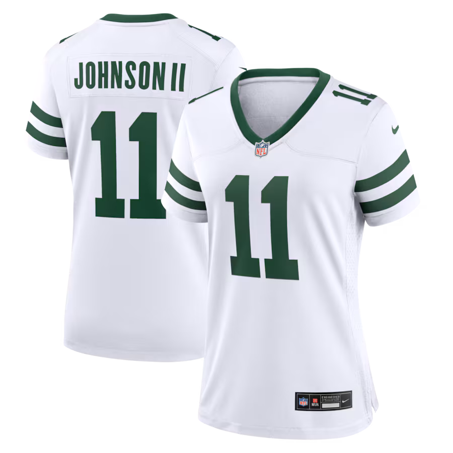 Women's New York Jets Jermaine Johnson II Nike Spotlight White Alternate Game Jersey - Puhuasuan