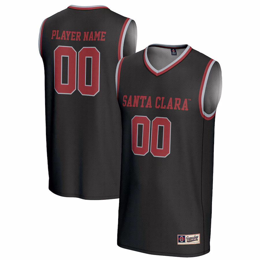 Santa Clara Broncos GameDay Greats Unisex NIL Pick-A-Player Lightweight Women's Basketball Jersey - Black - Puhuasuan