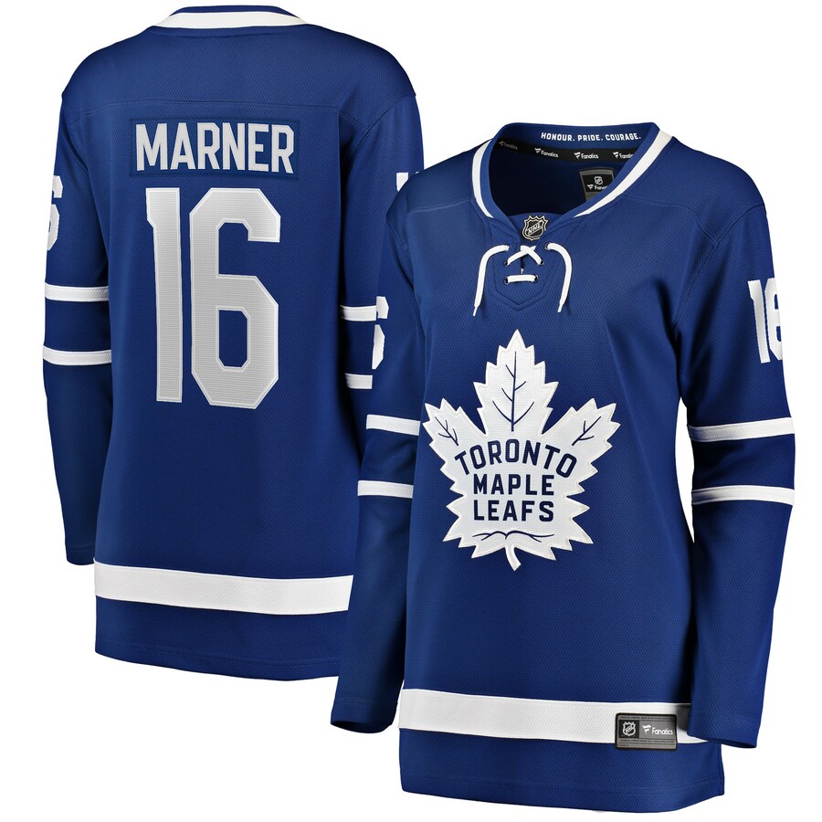 Women's Toronto Maple Leafs Mitchell Marner Fanatics Branded Blue Home Premier Breakaway Player Jersey - Puhuasuan