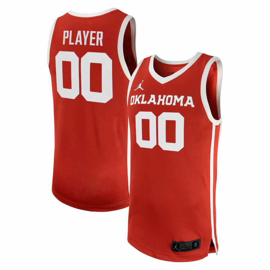 Oklahoma Sooners Jordan Brand NIL Pick-A-Player Men's Basketball Replica Jersey - Crimson - Puhuasuan
