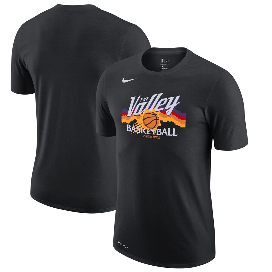 Men's Phoenix Suns Nike Black 2020/21 City Edition Story T-Shirt - Puhuasuan