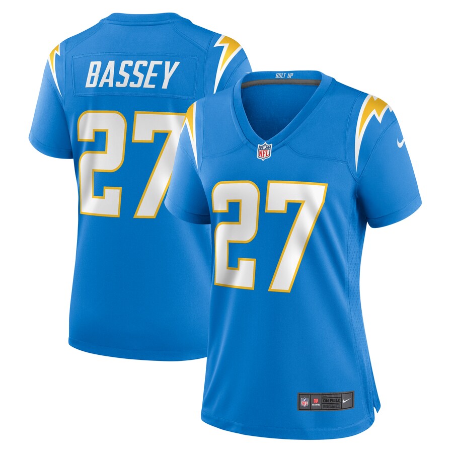 Women's Los Angeles Chargers Essang Bassey Nike  Powder Blue  Game Jersey - Puhuasuan