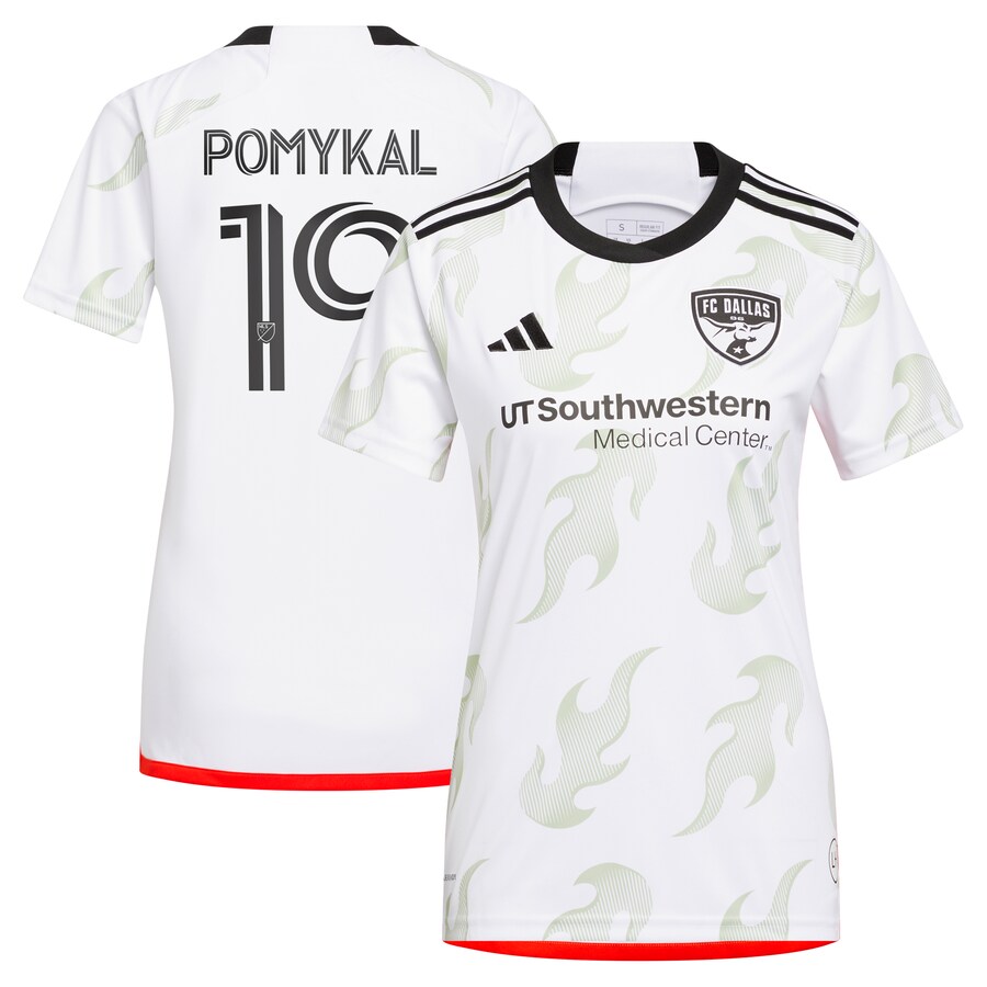 Women's FC Dallas Paxton Pomykal adidas White 2023 Burn Baby Burn Replica Player Jersey - Puhuasuan