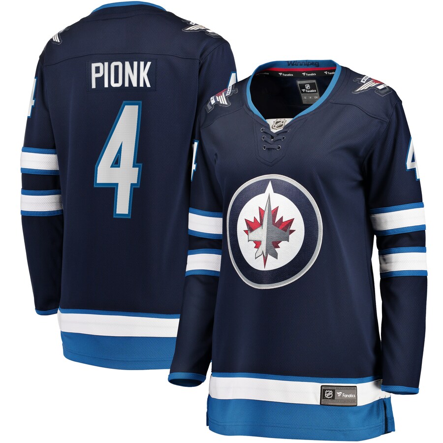 Women's Winnipeg Jets Neal Pionk Fanatics Branded Navy Home Breakaway Player Jersey - Puhuasuan