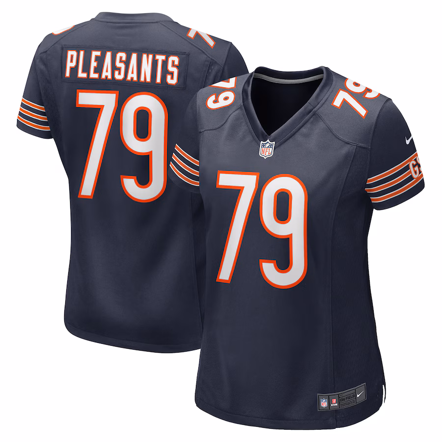 Women's Chicago Bears Austen Pleasants Nike  Navy  Game Jersey - Puhuasuan