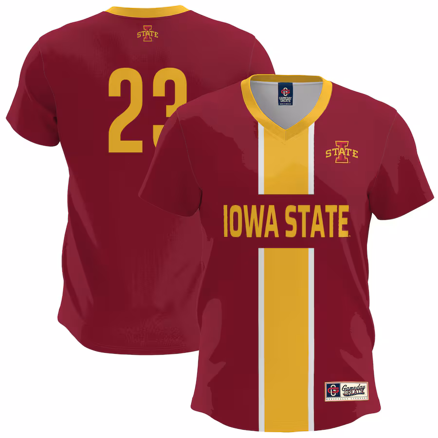 Youth GameDay Greats  Cardinal Iowa State Cyclones Lightweight Soccer Fashion Jersey - Puhuasuan