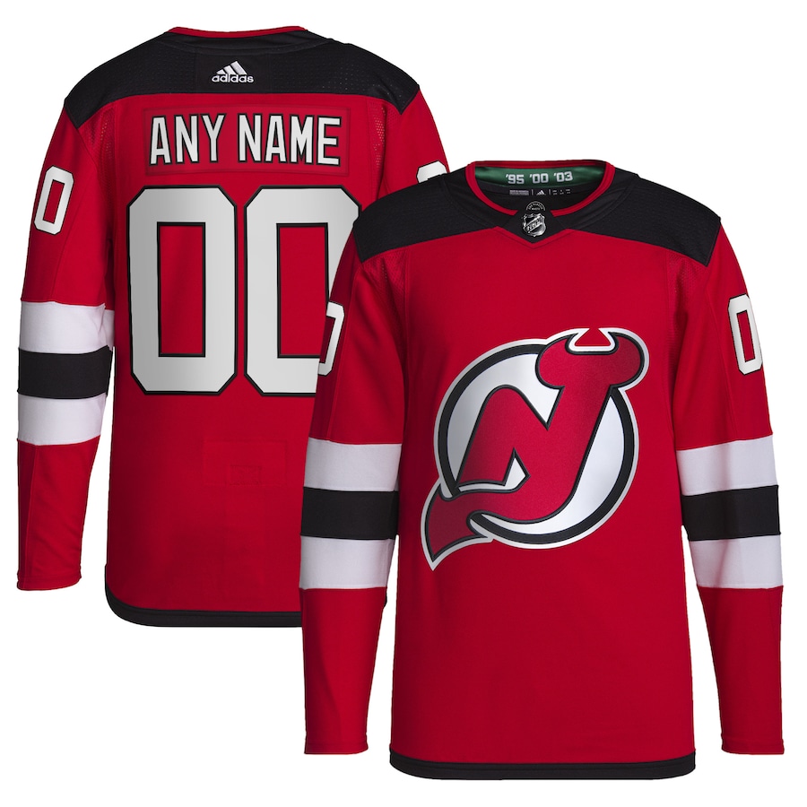 Men's New Jersey Devils adidas Red Home Primegreen Authentic Custom Jersey - Puhuasuan