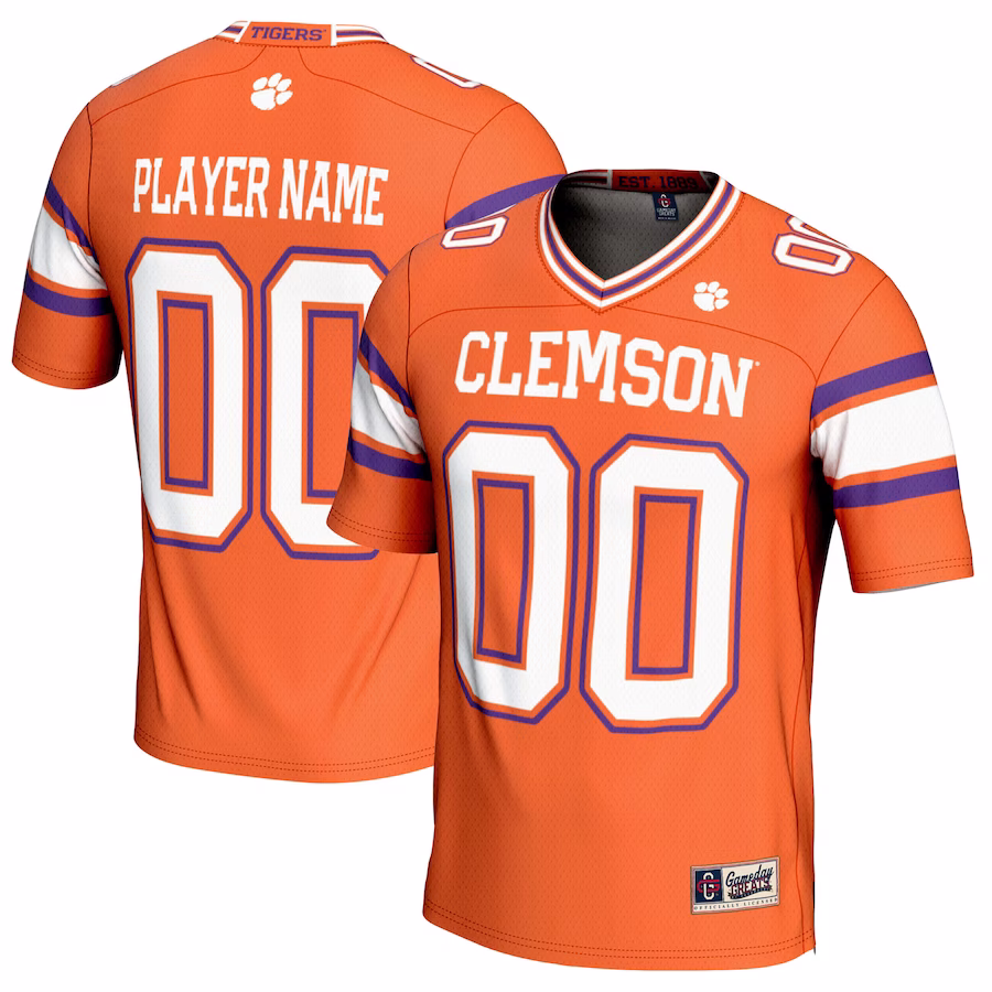Clemson Tigers GameDay Greats NIL Pick-A-Player Football Jersey - Orange - Puhuasuan