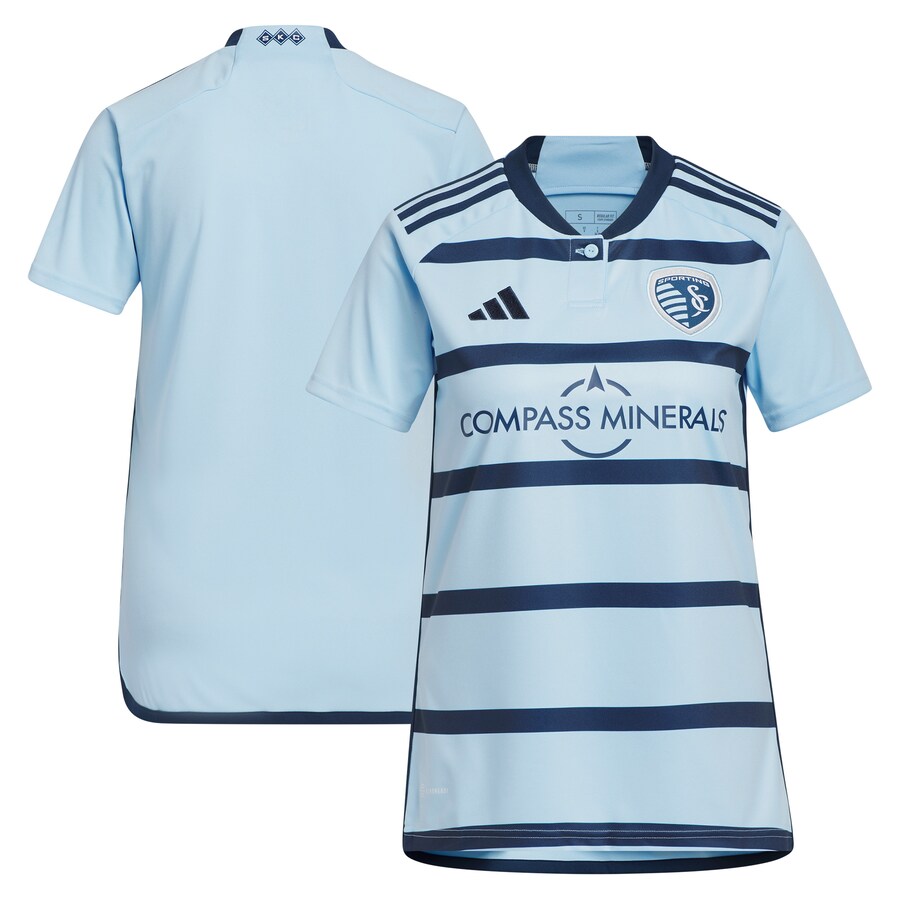 Women's Sporting Kansas City adidas Light Blue 2023 Hoops 4.0 Replica Jersey - Puhuasuan