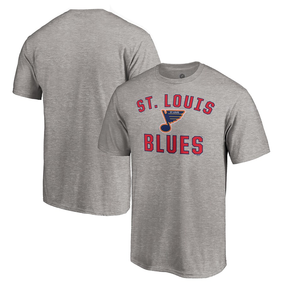 Men's St. Louis Blues Heather Gray Special Edition Victory Arch T-Shirt - Puhuasuan