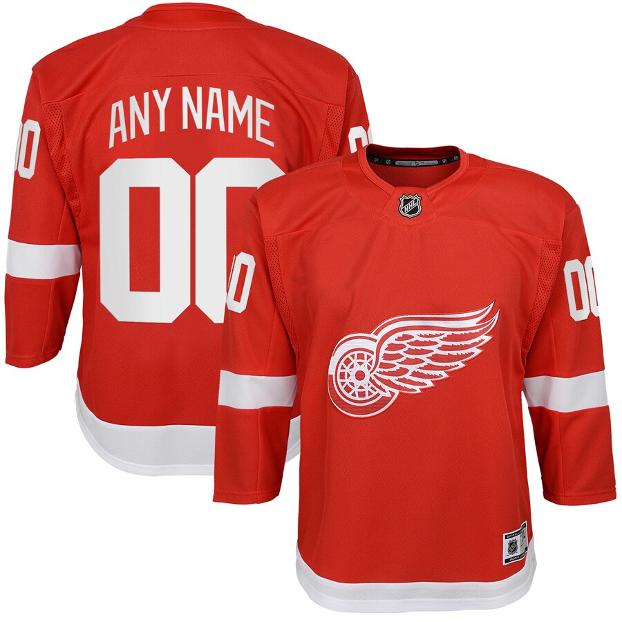 Youth Detroit Red Wings Red Home Custom Premier Jersey - Puhuasuan