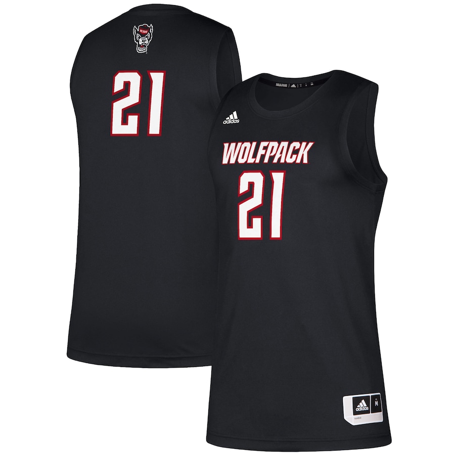 Men's adidas #21 Black NC State Wolfpack Swingman Jersey - Puhuasuan