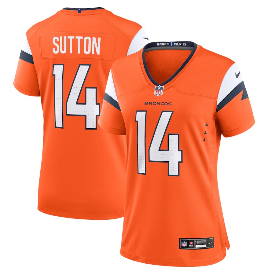 Women's Denver Broncos Courtland Sutton Nike Orange Mile High Collection Game Jersey - Puhuasuan