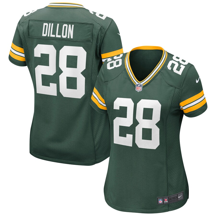 Women's Green Bay Packers AJ Dillon Nike Green Game Jersey - Puhuasuan