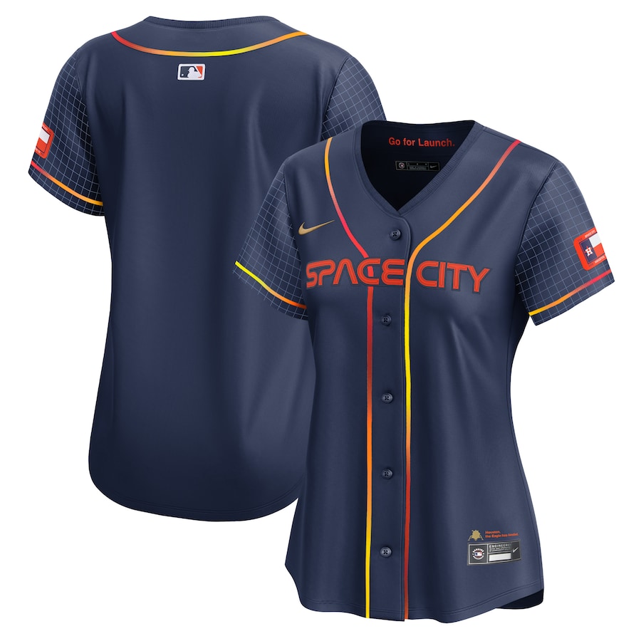 Women's Houston Astros  Nike Navy City Connect Limited Jersey - Puhuasuan