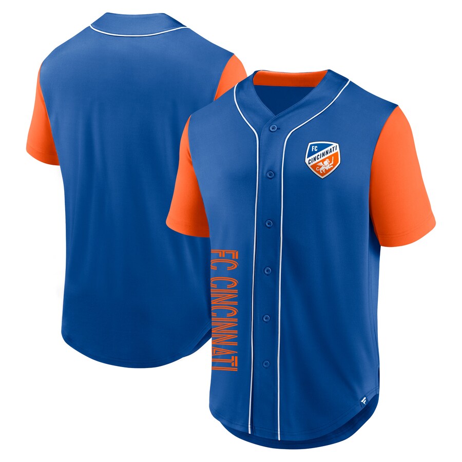 Men's FC Cincinnati Fanatics Royal Balance Fashion Baseball Jersey - Puhuasuan