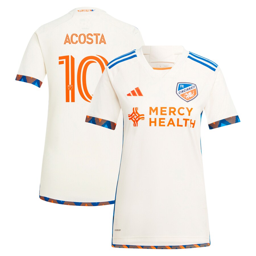 Women's FC Cincinnati Luciano Acosta adidas White 2024 The Canvas Kit Replica Player Jersey - Puhuasuan