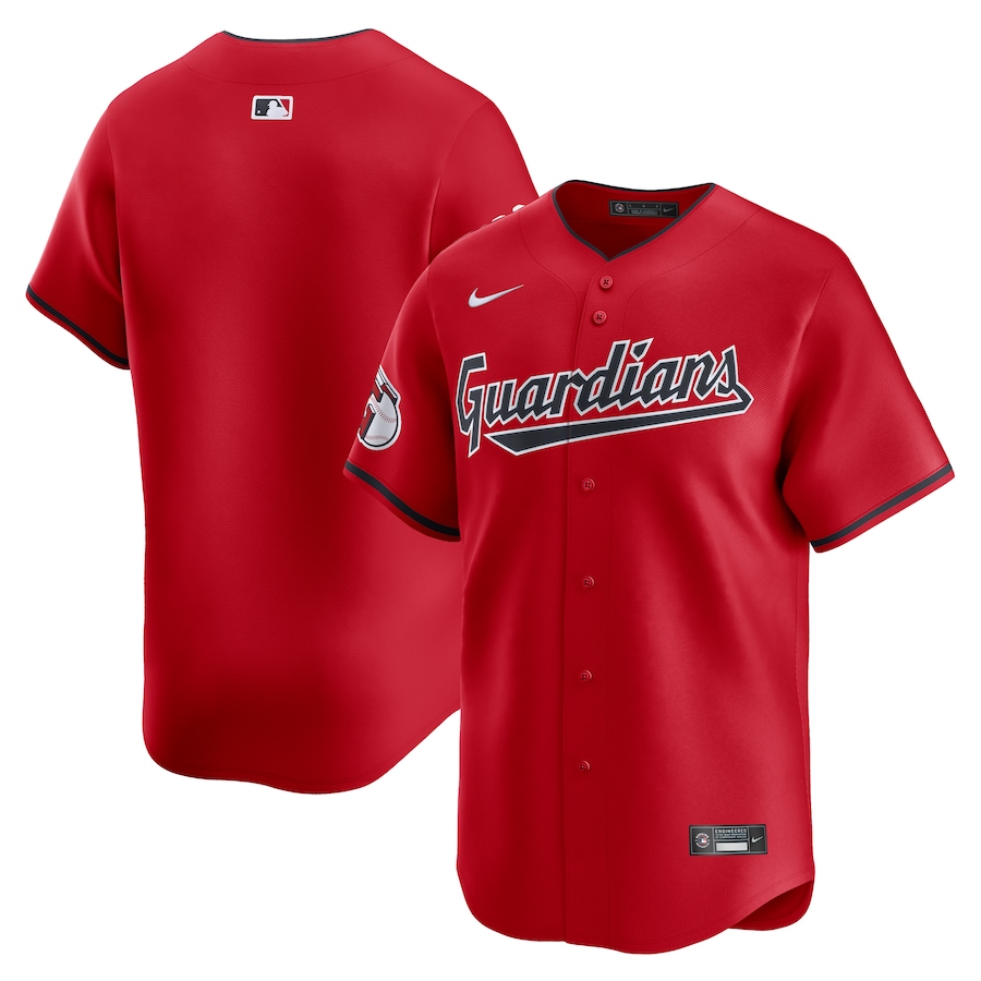 Men's Cleveland Guardians  Nike Red  Alternate Limited Jersey - Puhuasuan