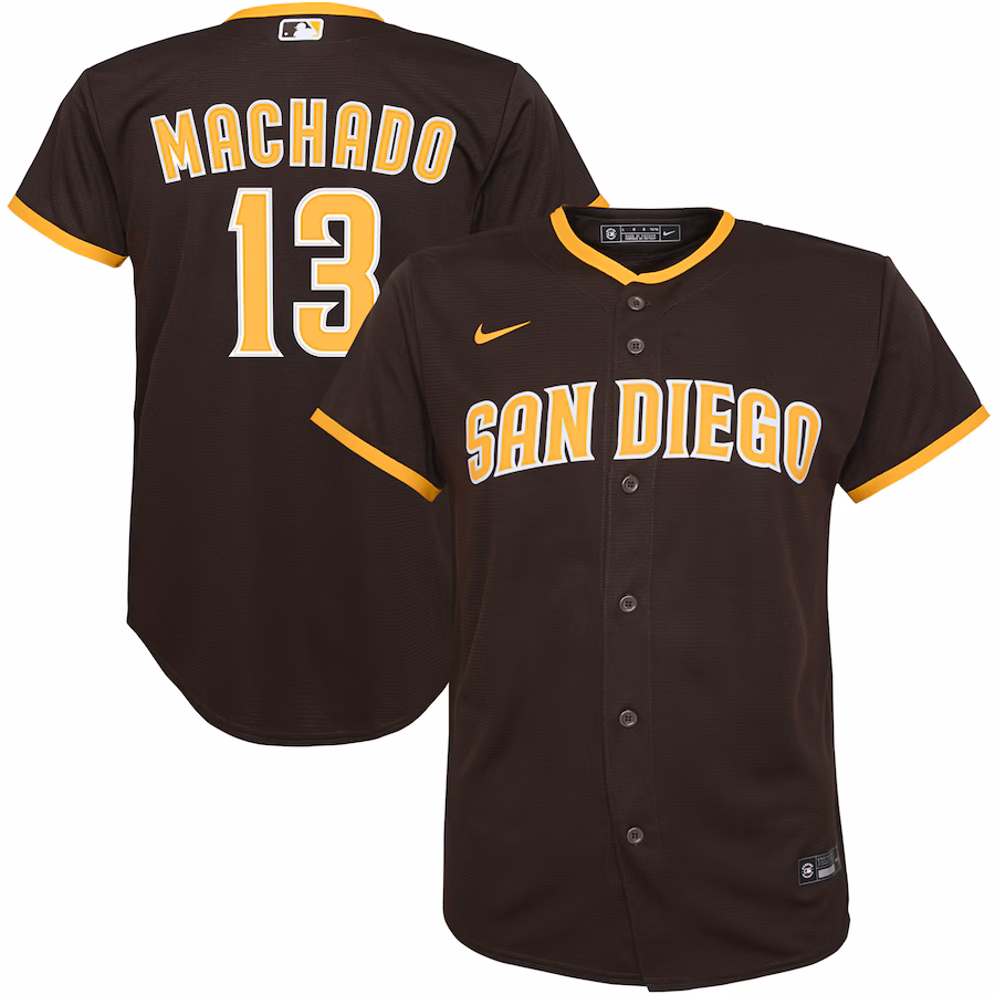 Youth San Diego Padres Manny Machado Nike Brown Alternate Replica Player Jersey - Puhuasuan